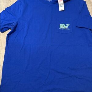Vineyard Vines Men's Vibrant Blue Short Sleeve Tee